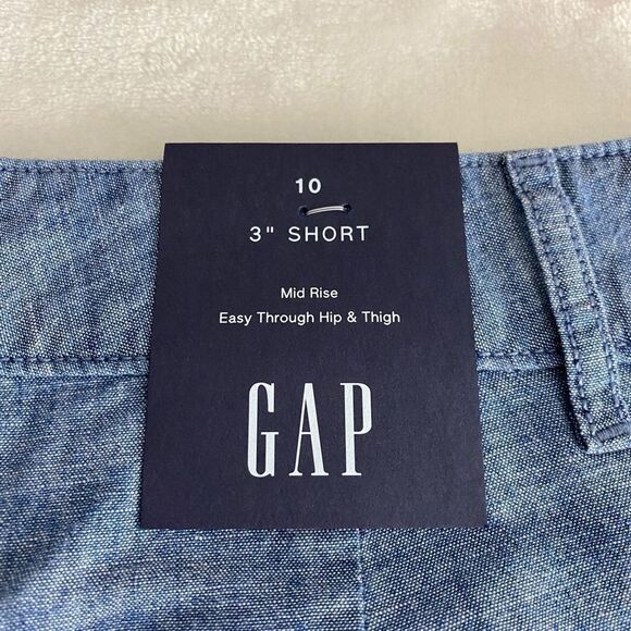 nwt Gap size 10 3" Short Chambray - Picture 8 of 8